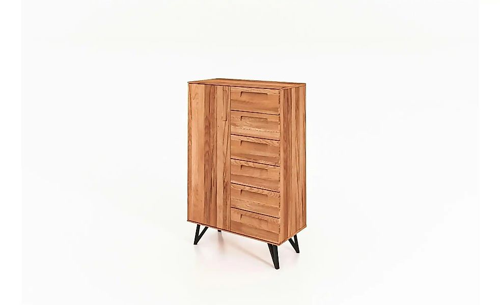 Highboard  Karl ¦ holzfarben ¦ Maße (cm): B: 91 H: 140 Kommoden & Sideboard günstig online kaufen