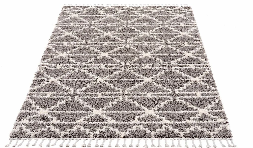 Carpet City "Pulpy 530" rechteckig 30 mm Höhe besonders weich, mit Fransen, günstig online kaufen