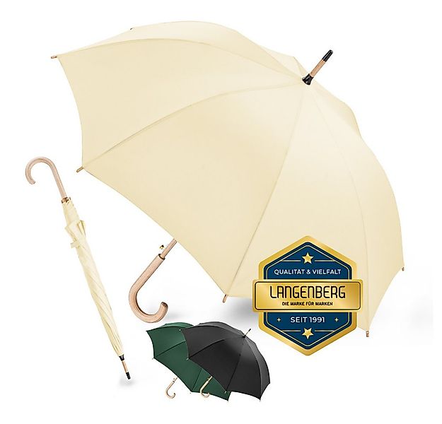 Langenberg Stockregenschirm LANGENBERG Stockschirm Sturmfest [Bambus], ☑ UN günstig online kaufen