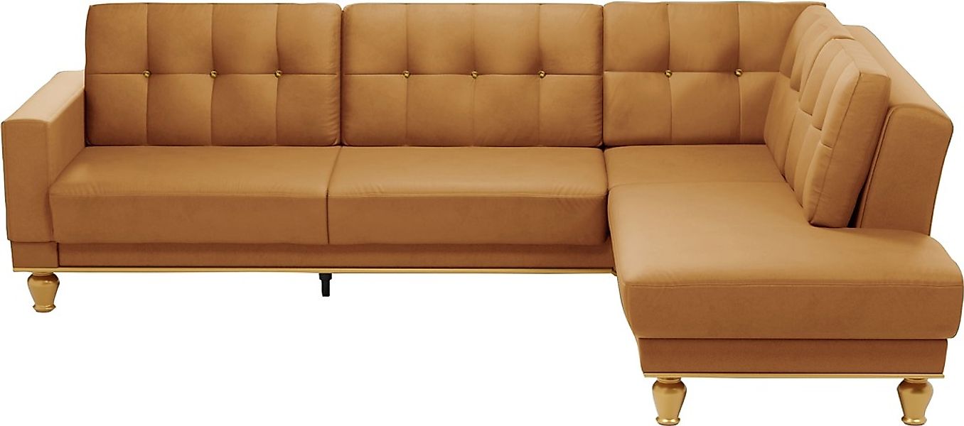 sit&more Ecksofa »Orient 5 L-Form«, mit Strass-Stein, wahlweise mit Bettfun günstig online kaufen