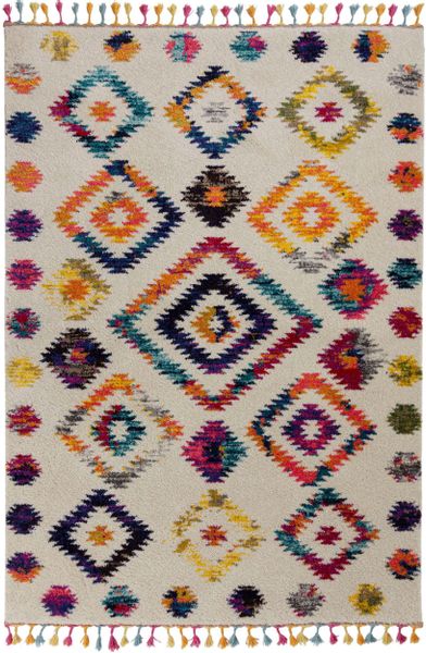 FLAIR RUGS Hochflor-Teppich "Bohemia" rechteckig 20 mm Höhe in farbenfroher günstig online kaufen