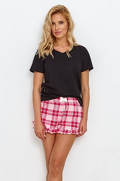 Mademoiselle Sommeil Shorty Schlafanzug kurz mit Rüschenhose (2 tlg., 1 Stü günstig online kaufen