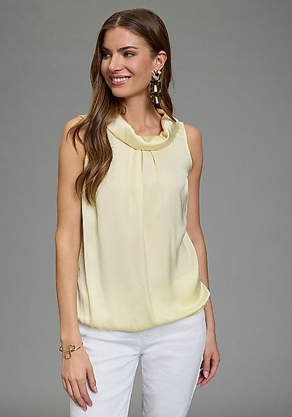 Laura Scott Blusentop für feminine Anlässe, mit Stehkragen, lässig geschnit günstig online kaufen