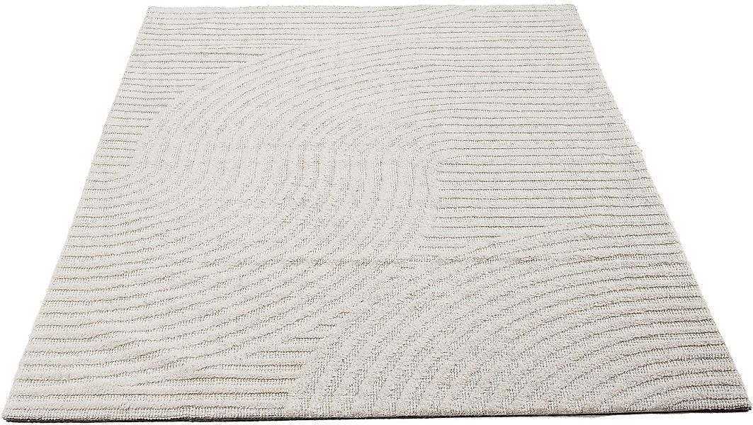 carpetfine Teppich »Holly Zen 3«, rechteckig, 12 mm Höhe, Hoch-Tief-Effekt, günstig online kaufen