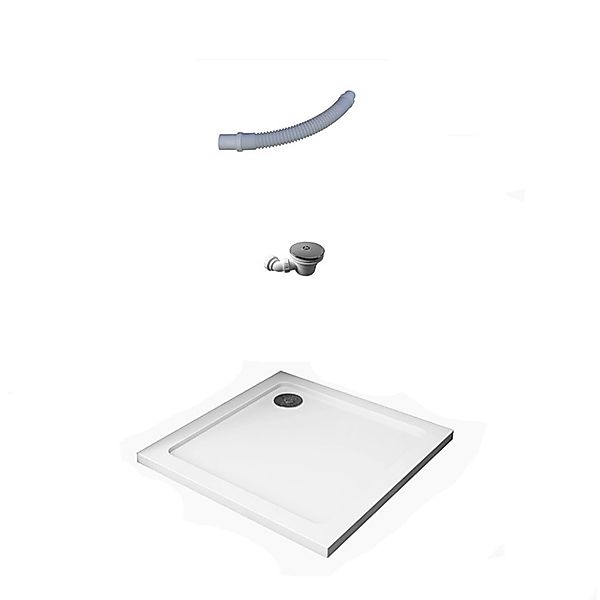 Duschparadies Duschwanne Duschtasse 76x76x3cm für Duschkabine Duschwand Kun günstig online kaufen