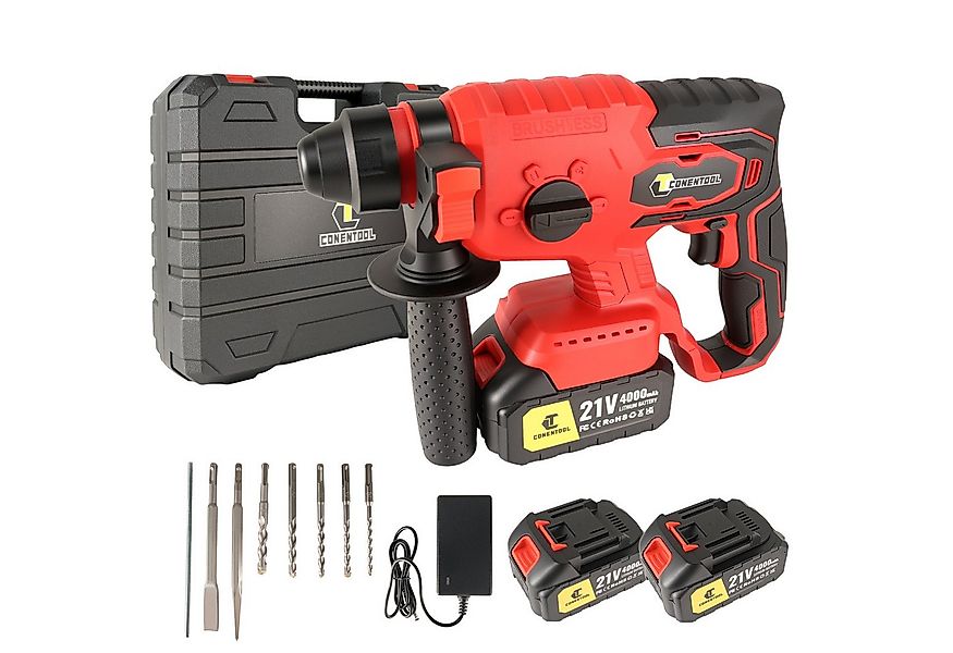 CONENTOOL Akku-Bohrhammer Bürstenloser SDS-Plus Schlagbohrhammer, (Set, 9-t günstig online kaufen