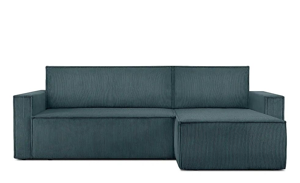 KONSIMO Ecksofa   ¦ blau ¦ Maße (cm): B: 246 H: 89 Polstermöbel > Sofas > E günstig online kaufen