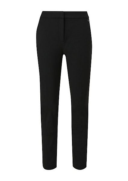Comma 7/8-Hose Slim Fit-Hose aus Viskosemix Logo günstig online kaufen