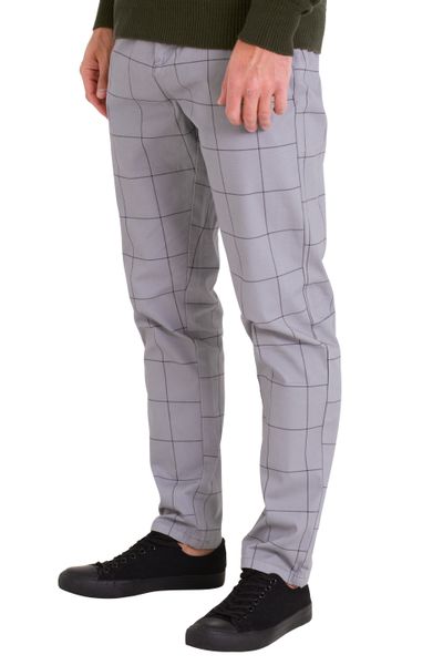 BlauerHafen Chinohose Herren Formaler Check Hose günstig online kaufen