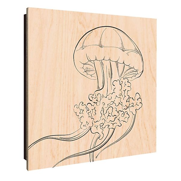 Banjado Schlüsselkasten Holz 30x30cm Schwarz Scharnier Rechts 50 Haken Desi günstig online kaufen