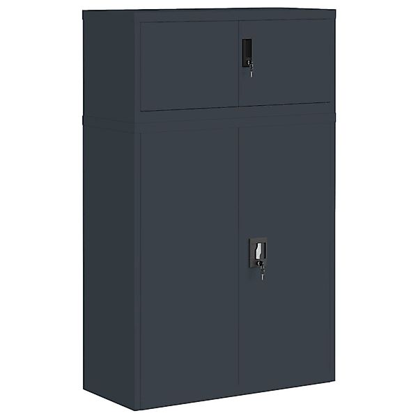 vidaXL Aktenschrank Anthrazit 90x40x145 cm Stahl günstig online kaufen