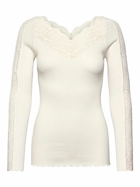 rosemunde Spitzenshirt "Beatha lace longsleeve" elastisch weiche Vintage-Sp günstig online kaufen