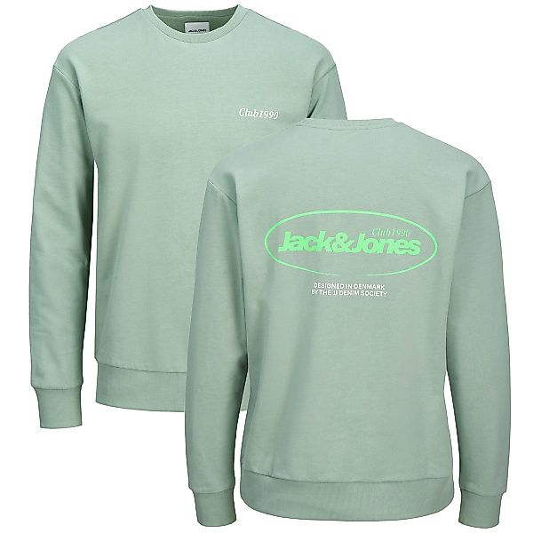 Jack&Jones Sweatshirt mit Print auf Vorder- und Rückseite Farbe grün Größe: günstig online kaufen