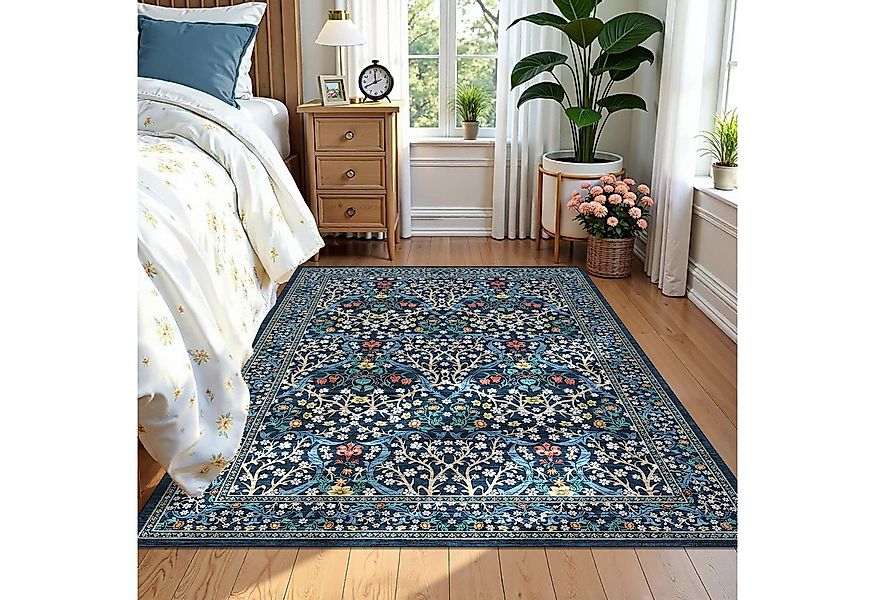 GarveeMore Teppich Blütenzauber, rechteckig, Höhe: 5 mm, In mehreren Farbko günstig online kaufen