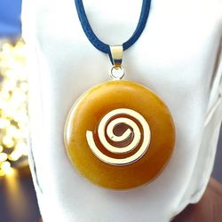 Steinfixx® Lange Kette echter Edelsteindonut 30 günstig online kaufen