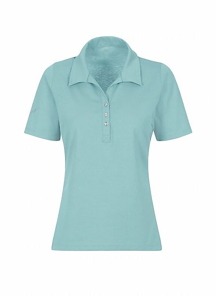 Trigema Poloshirt "TRIGEMA Poloshirt aus Baumwolle mit Kristallsteinen" 1 S günstig online kaufen