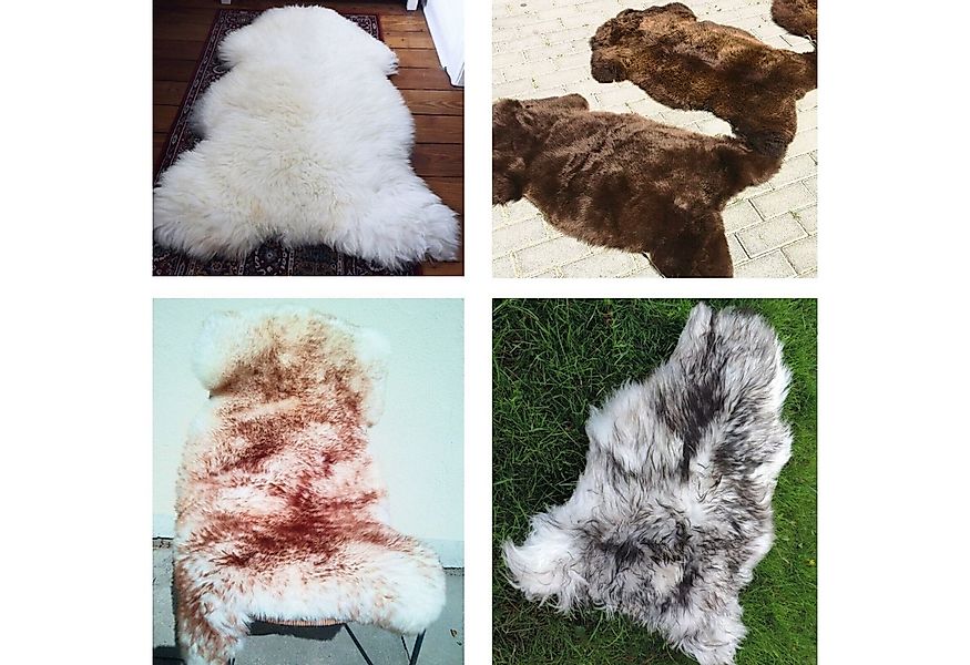 Provellus Fellteppich Natur Schaffell Lammfell S–XXXL verschiedene Farben, günstig online kaufen