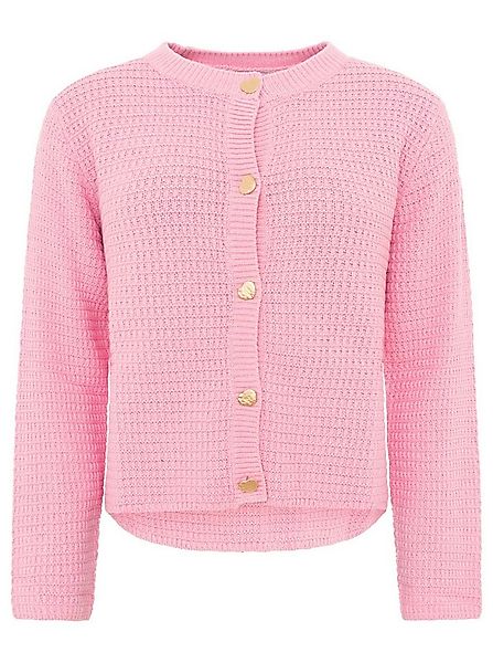 Zwillingsherz Strickjacke Strickjacke mit goldenen Knöpfen günstig online kaufen