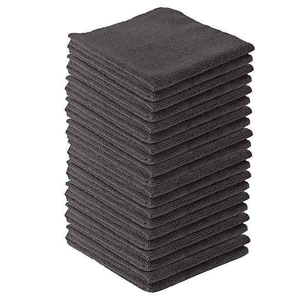 STAHLWERK Mikrofaser-Handtuch 20er Set 40 X 40 CM 300 GSM Schwarz günstig online kaufen
