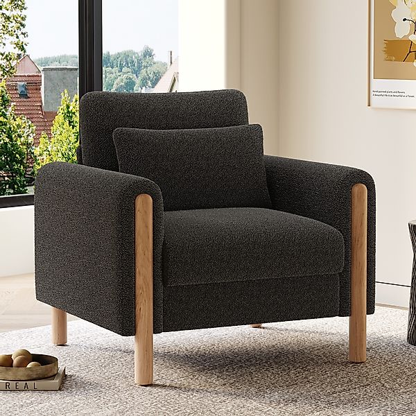 OKWISH Sessel Dickem Teddy-Samt (Polstersessel, Relaxsessel, günstig online kaufen