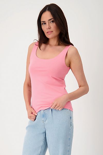 Monari Tanktop "Top Basic" mit tiefen Rundhalsausschnitt günstig online kaufen