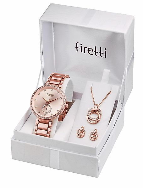 Firetti Quarzuhr, (Set, 4-tlg., inkl. Ohrstecker günstig online kaufen