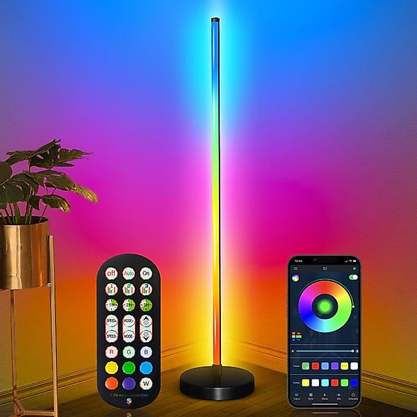 RWEUOQ LED Stehlampe RGB LEDStandleuchten Fernbedienung günstig online kaufen