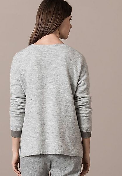 bianca Strickpullover – Grober Strickpullover mit Zopfmuster und V-Ausschni günstig online kaufen