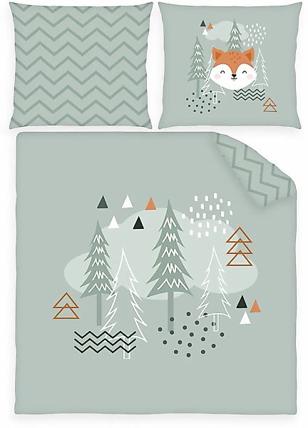 Baby Best Babybettwäsche "babybest Nordic Forest" 2 Stk. tlg. mit Wendefunk günstig online kaufen