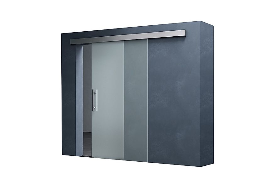 Mai & Mai Glasschiebetür komplettset in Vollsatiniert 25mm Wandabstand 8mm günstig online kaufen