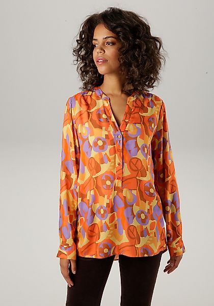 Aniston CASUAL Schlupfbluse mit extravagantem, grafischen günstig online kaufen