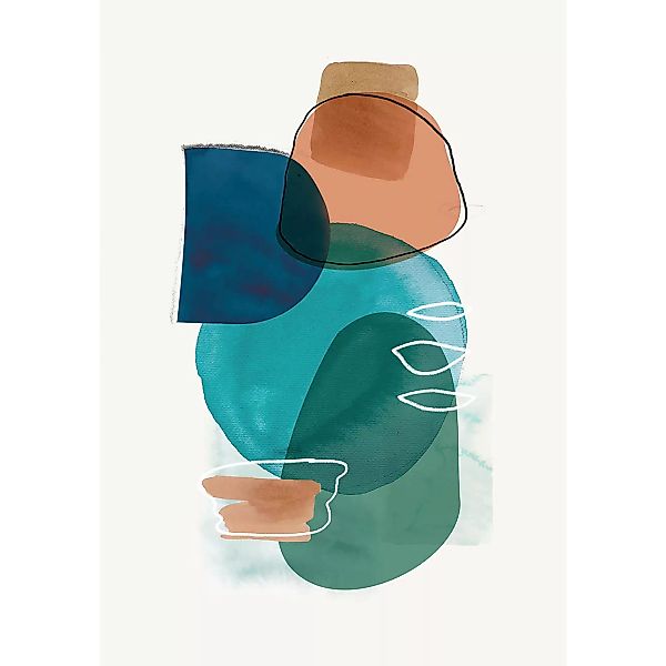Leinwandbild Abstract Art II, 35 x 50 cm günstig online kaufen