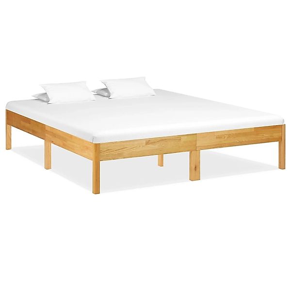 vidaXL Massivholzbett Eiche 180x200 cm 288481 günstig online kaufen