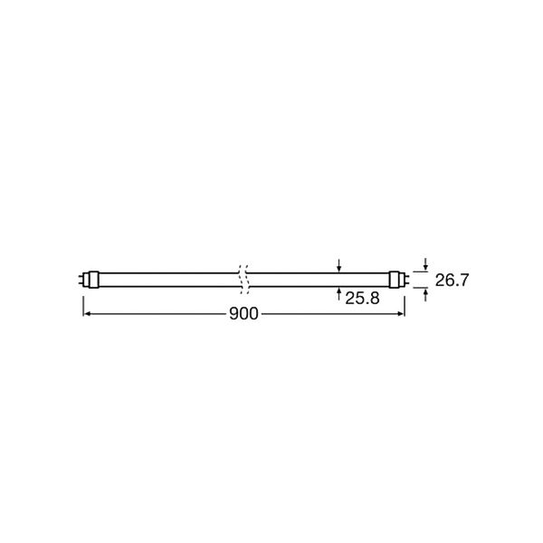 LEDVANCE LED TUBE T8 EM FLUORA 900 mm 10W - 4099854178139 günstig online kaufen