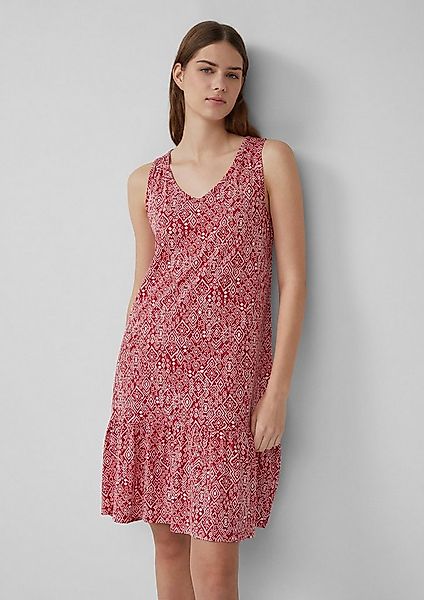 s.Oliver Minikleid Kleid Kurzes Jersey-Kleid mit Schleifendetail am Rücken günstig online kaufen