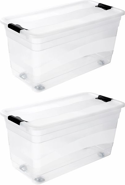 keeeper Aufbewahrungsbox "Konrad, Box mit Rollen, 2er Set, 83 L, 79,5 x 39, günstig online kaufen