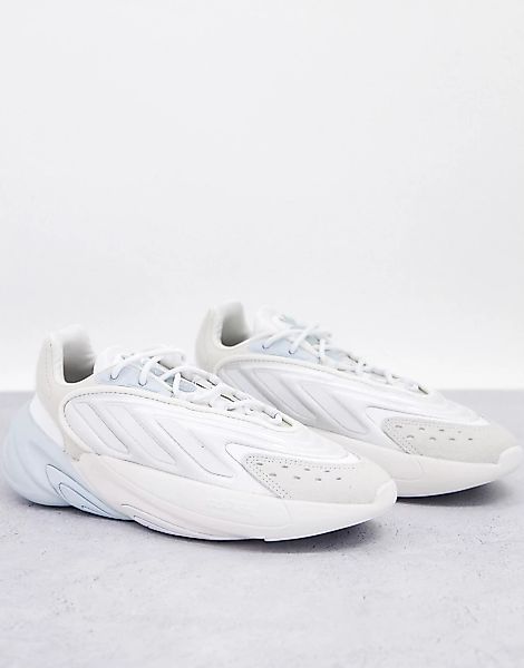 adidas Originals – Ozelia – Sneaker in gebrochenem Weiß-Grau günstig online kaufen