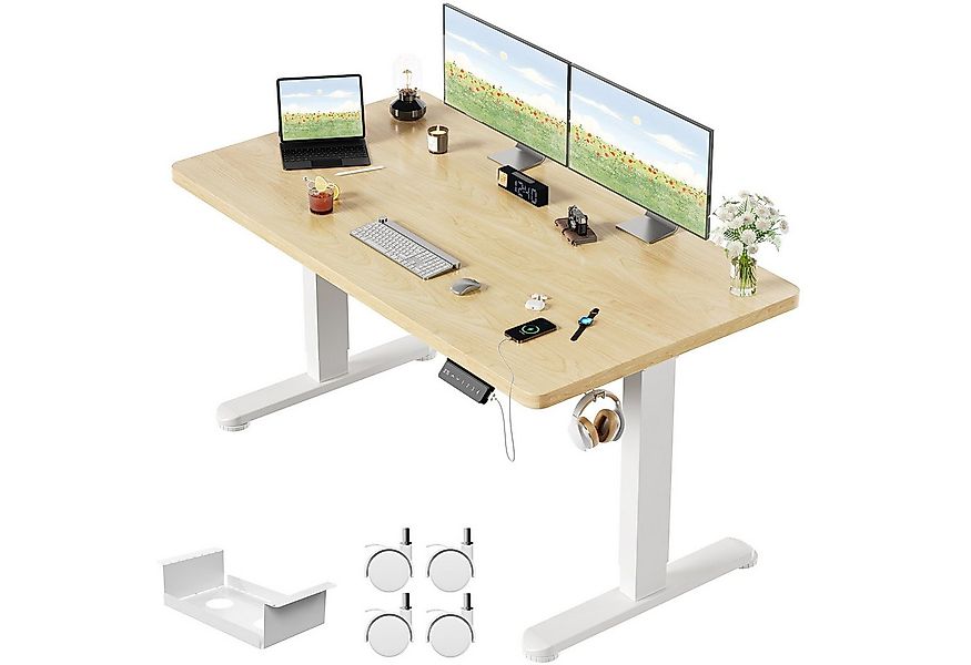 HOMALL Schreibtisch Höhenverstellbarer Elektrisch mit 25mm starker einteili günstig online kaufen