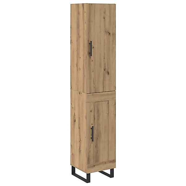 vidaXL Highboard Artisan-Eiche 34,5 x 34 x 180 cm Holzwerkstoff 3415838 günstig online kaufen