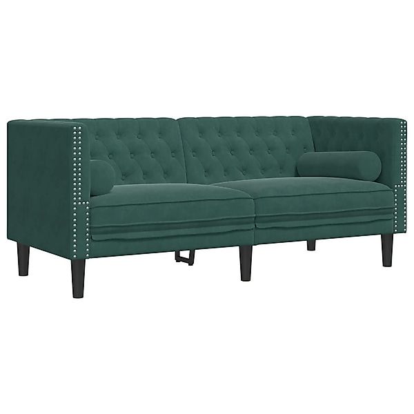 vidaXL Sofa Chesterfield-Sofa mit Nackenrollen 2-Sitzer günstig online kaufen