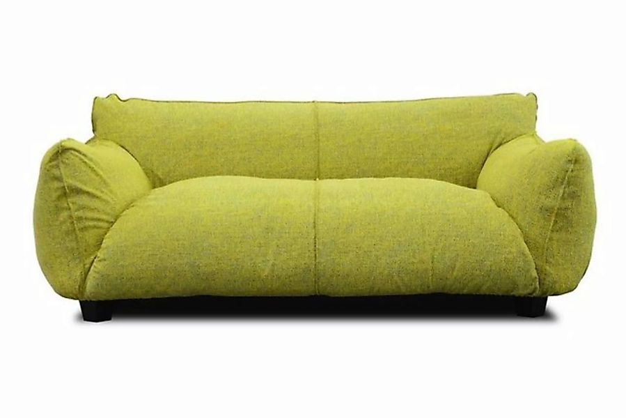 daslagerhaus living Big-Sofa Sofa Tobi Stoff limone günstig online kaufen