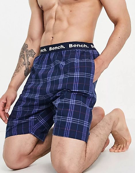 Bench – Myersville – Popeline-Shorts in Marineblau günstig online kaufen
