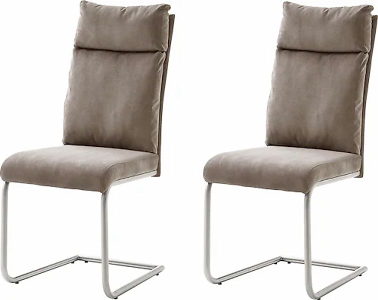 MCA furniture Freischwinger »PIA«, (Set), 2 St., Chenilleoptik, Stuhl belas günstig online kaufen