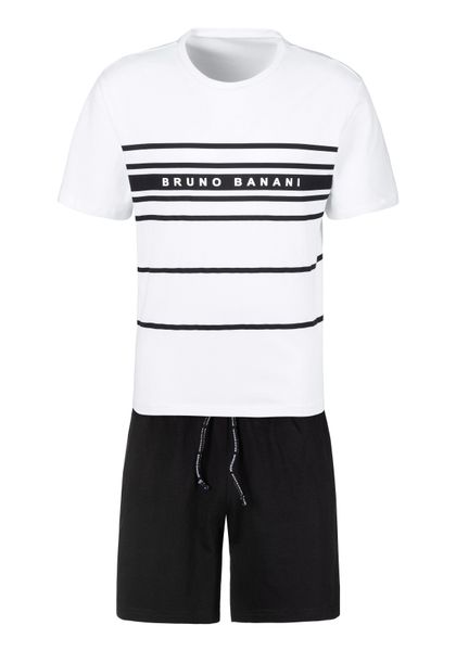Bruno Banani Pyjama 1 Stück, 2 Stk. tlg., Schlafanzug mit Logodruck günstig online kaufen