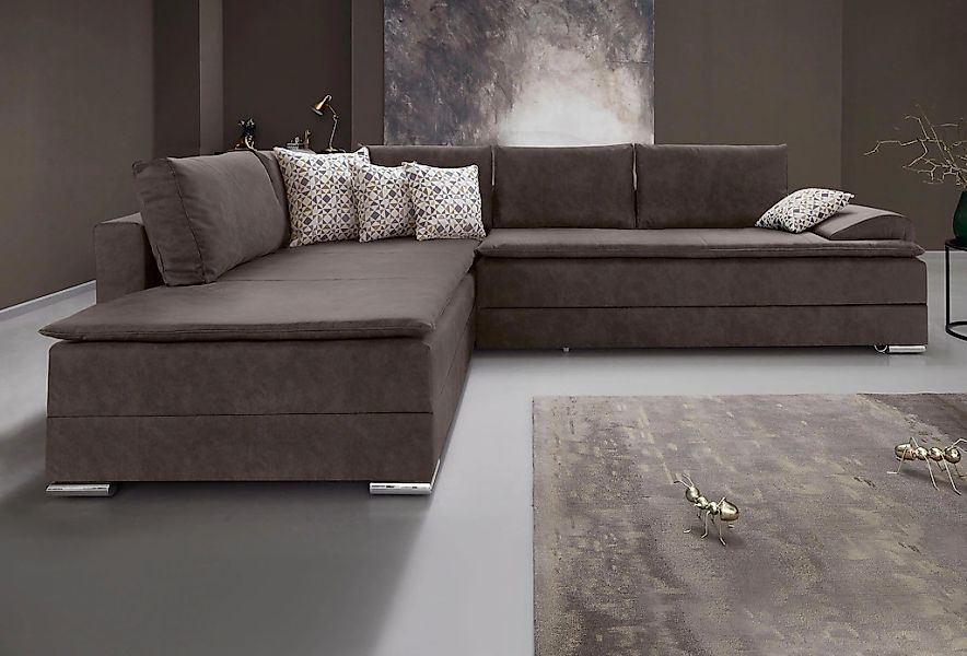 INOSIGN Ecksofa "Boxspringbett Night & Day L-Form mit Dauer-Schlaffunktion günstig online kaufen