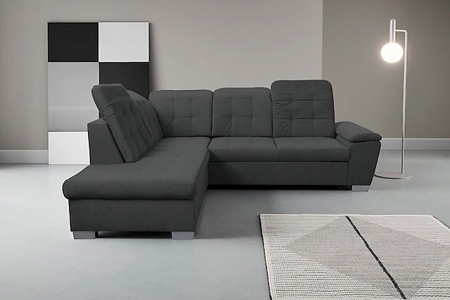 WERK2 Ecksofa »Bonny inkl. Kopfteilverstellung, Bettfunktion, Stauraum, L-F günstig online kaufen