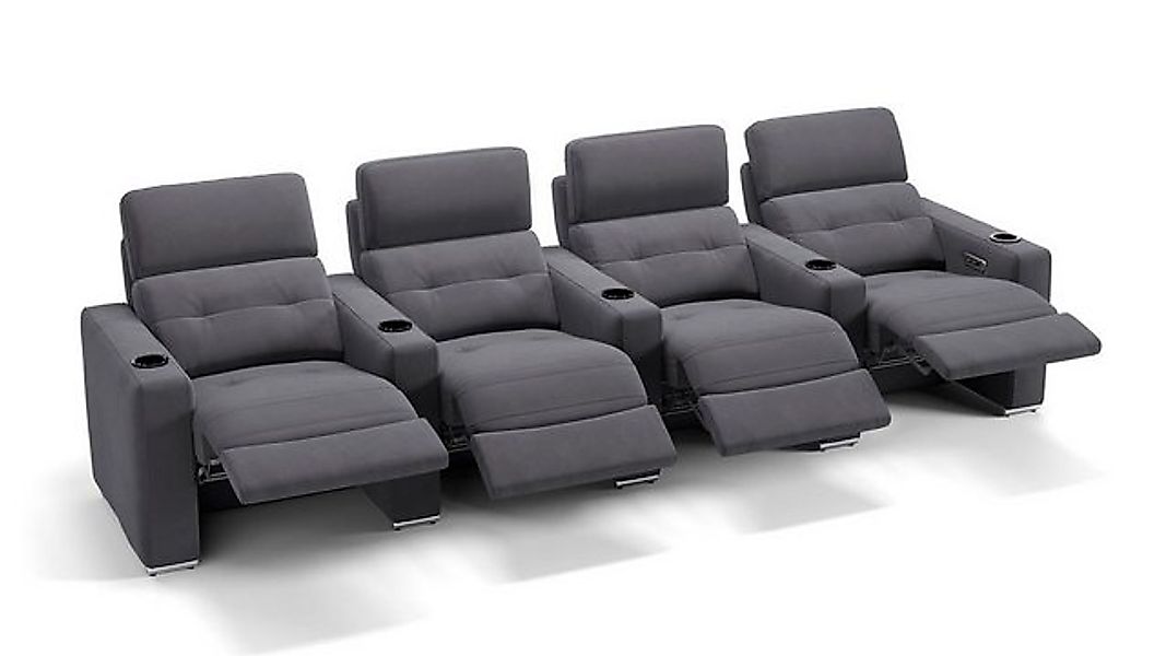 Sofanella 4-Sitzer Stoff BARI, Heimkinosofa, Kinocouch, Funktionssofa, Kino günstig online kaufen