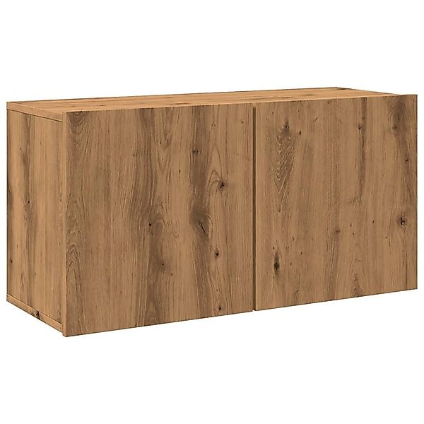 vidaXL TV-Wand TV-Wandschrank Artisan-Eiche 80x30x41 cm, günstig online kaufen