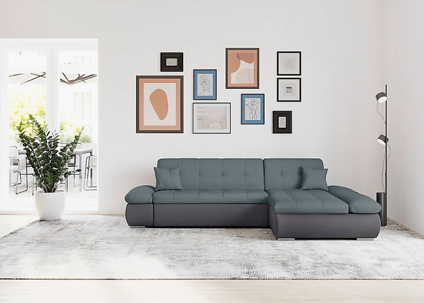 DOMO collection Ecksofa "Moric, L-Form, XXL-Sofa - Breite 300cm", wahlweise günstig online kaufen