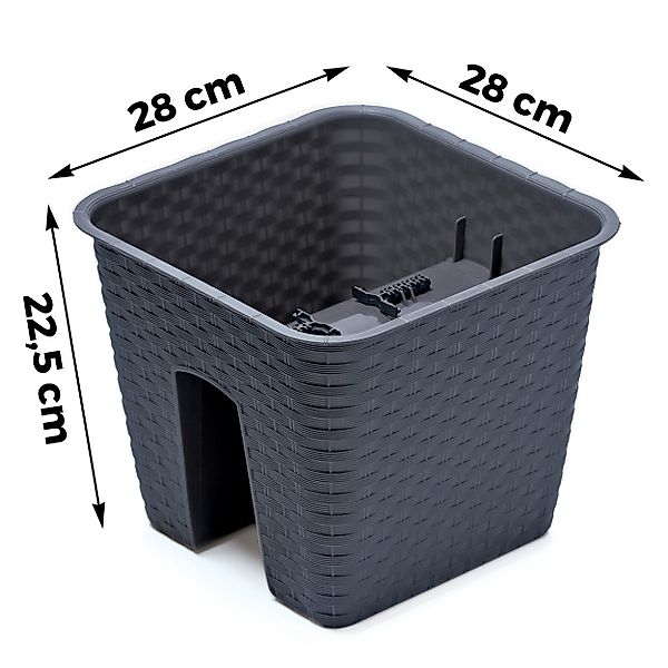 Annastore Balkonkasten Blumenkasten für Geländer und günstig online kaufen